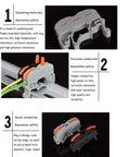Plug In DIN Rail Terminal Blocks For Easy Screwless Wire Insertion Universal Compact Connector Set Designed For 35mm DIN Rails