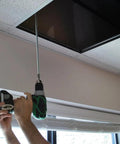 Person using a drill with 3/8-16 Hanger Bolt Driver For Impact Drivers Beefed Up 10 Pack Durable Alloy Steel Tool Bit