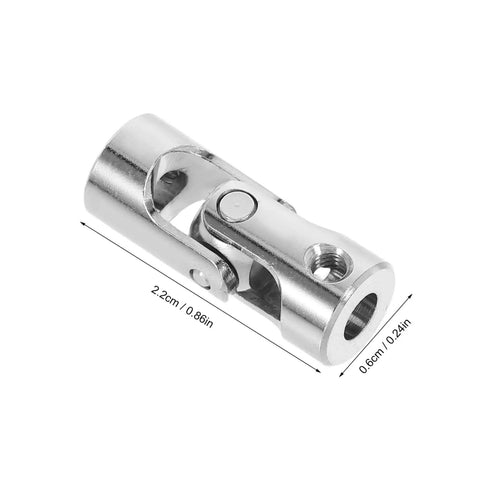 Premium Stainless Steel Joint Coupling Adapter For Model Cars And Ships Featuring Four Mm Flexible Drive Shaft Connector With Robust Motor Shaft Precision Engineering And Easy Installation For Smooth Reliable Power Transfer Every Time, 2.2cm