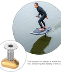 Brass Hydrofoil Mounting T Nuts With Screws M6 For Wing Foil Boards Surfboard And SUP Foil Tracks Saltwater Ready Kit