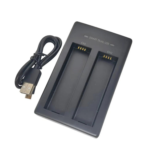 2 Slot USB Battery Charger Dock With Safe Charging Tech Portable And Travel Ready Wide 5V Battery Compatibility For AA AAA And Other 5V Cells