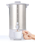 Commercial 6L Coffee Urn For Catering With Percolator Removable Filter Stainless Steel Cool Touch Handles Easy To Clean