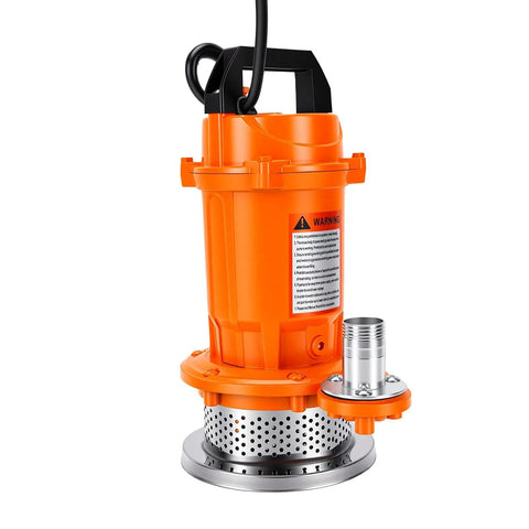 Jiawu 6000GPH Submersible Water Pump High Flow Transfer for Home Farm Industrial Use Compact Low Noise Powerful Motor Orange With Us Plug Perfect For Draining Pool Fish Tank Irrigation Projects Easy Setup And Reliable Performance