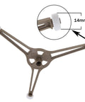 Microwave Turntable Support Ring Replacement With 14mm Roller Dia For Glass Plate Tray Plastic Turntable Triple Arm Holder
