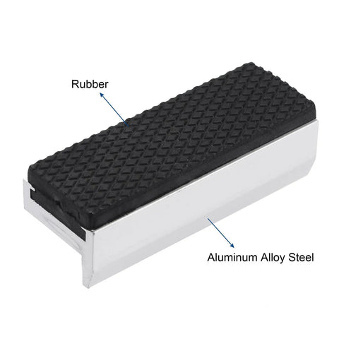 Rock Solid Magnetic Vise Jaws With Grippy Rubber Pads For Dead Tight Clamping On 3 Inch Bench Vises, aluminum alloy steel component.