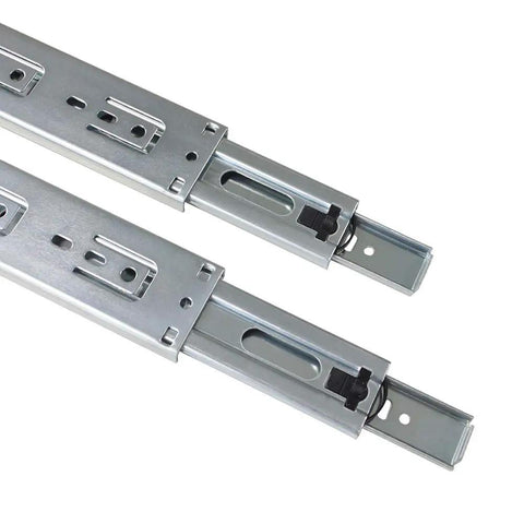 22 Inch Full Extension Ball Bearing Drawer Slides Side Mount 5 Pair Heavy Duty Zinc Plated Steel Quiet Smooth Glide 100 LB Capacity
