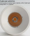 UWYTGF 9 Pack Retrofit Led Recessed Lighting 3.2 Inch with anti-glare optical lens, showcasing the baffle trim design.