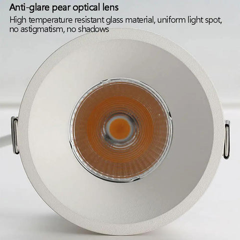 UWYTGF 9 Pack Retrofit Led Recessed Lighting 3.2 Inch with anti-glare optical lens, showcasing the baffle trim design.