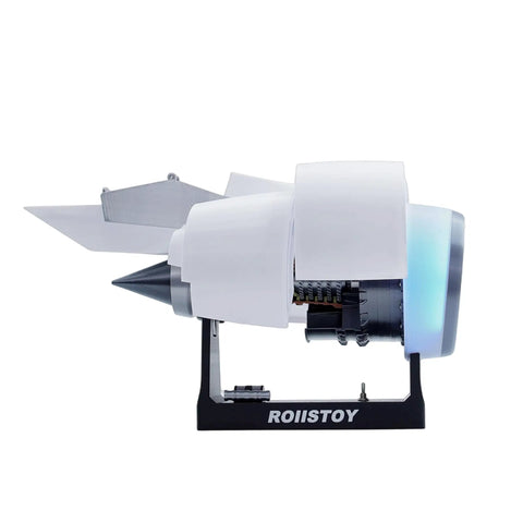 Massive Scale Turbofan Engine Building Kit With Ultra Complex Abundant Parts And Hyper Realistic Assembly on display stand