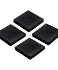 Rock Solid Heavy Duty Rubber Vibration Pads 4 Pack 50mm Square 10mm Thick Isolation Mats Non Slip Anti Skid Noise Reduction For HVAC Systems