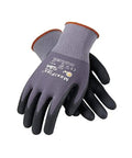 MaxiFlex Ultimate Foam Nitrile Palm Coated Work Gloves for Light Oils Gray XXL with breathable micro foam grip, 24 pair pack