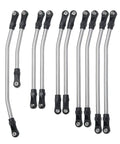 Beefed Up Aluminum Linkage Rod Set For One Tenth Scale RC Rock Crawlers Durable Lightweight Suspension Link System For Off Road Crawlers