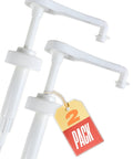 2 Pack Heavy Duty Liquid Pump For Gallon Jugs And 5 Gallon Buckets White BPA Free Leakproof Dispenser with handles