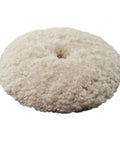 7 Inch Polishing And Finishing Pad Kit For Dual Action Polisher Easy Centering Hole For Quick Pad Alignment Compatible With All 7 Inch Hook And Loop Backing Pads Includes 49-36-2783 2784 2785, showing wool texture and centering hole.