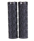 Skull Style Lock On Bicycle Handlebar Grips Set Soft Rubber Anti Slip For Mountain And BMX Bikes TPR Comfort Grips in black