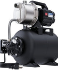 Shallow Well Garden Pump 115V Stainless Steel Jet Pump With 1.6 HP Motor, 1320 GPH Capacity, Automatic Water Booster, Pressure Tank