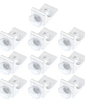 Heavy Duty Glass Brackets Set With Suction Cups And Fixing Screws, Zinc Alloy Right Angle Corner Braces For Shelves, 10 Pieces
