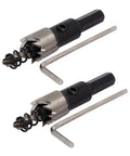 Beefy 14mm Hole Saw Kit With 68mm Overall Length, HSS Spring Loaded Twist Drill Bits, Includes 2 Hole Saws And 2 Hex Wrenches