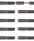 Beefy Heavy Duty Weldable Barrel Hinges 2-1/4 In Weld On Door Hinges Set 360 Degree Rotation Detachable Carbon Steel 10 Pack