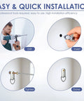 Installation steps for Heavy Duty Drywall Anchor Kit With 30 Self Tapping Screws For Hollow Walls Butterfly Expansion Fasteners.