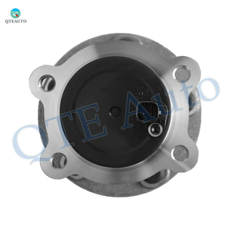 Front view of rear wheel hub bearing assembly replacement for 2013 to 2019 Ford Escape without parking assist FWD models.