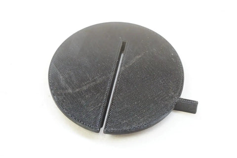 Delta Bandsaw Table Insert Throat Plate 3 Inch For 28-350 With Slim Slotted Opening shown on a plain background