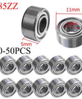 Deep Groove Mini Ball Bearings Set 10 To 50 Pcs 685ZZ Shielded Carbon Steel Bearings for Skateboard Scooter and 3D Printer
