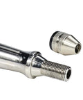 Close-up of manual hand drill kit chuck and metal body for precision DIY crafting
