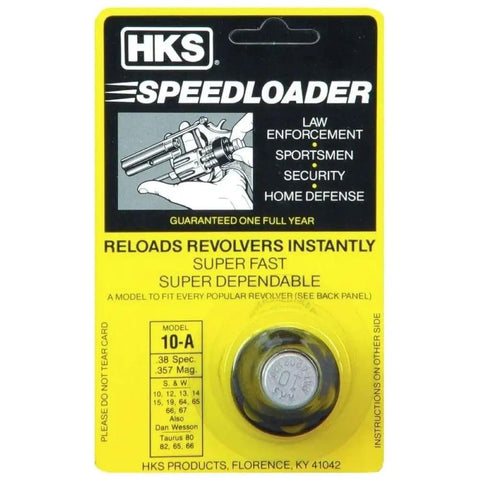 HKS packaging for Six Round Revolver Speedloader Two Pack For Smith And Wesson Models 10 12 13 14 15 19 64 66 67 And Taurus 606