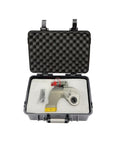 Adjustable Hydraulic Torque Wrench With Two Point Five Inch Square Drive And Precision Aluminum Build For Heavy Duty Industrial Fastening in a protective case.