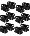 Set of black Adjustable Tube Pinch Valve Clamps For Lab Tubing, Flow Control Clips For Liquids, water stopping clamp device
