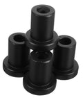 Four black carbon steel spacers from the Heavy Duty Carbon Steel Barn Door Clamps And Sliding Door Replacement Spacers Set