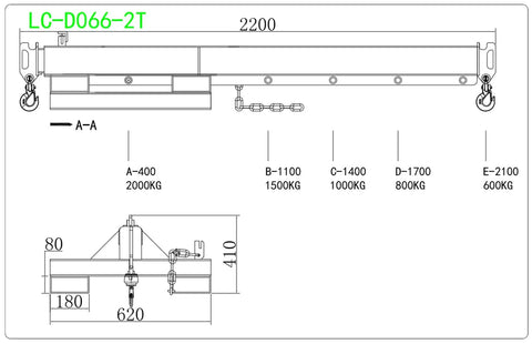 Heavy Duty Forklift Jib Boom Crane With Telescopic Towing Hook And Rock Solid 2 Ton Bidirectional Lifting Hoist Adjustable Mobile Crane Extension blueprint.