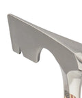 Close-up of beveled nail slot on Pro Grade On The Job Drywall Hammer 14 Oz With Milled Face And Shock Reduction Grip For Framing And Drywall Installations USA Made Heavy Duty Tool With Beveled Nail Slot For Easy Nail Pulling And Drywall Scoring E3 11