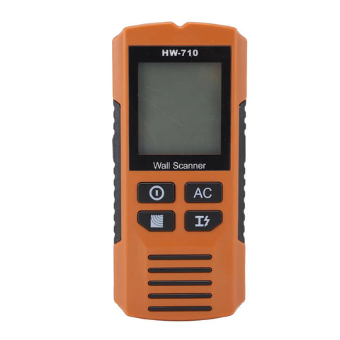 FTVOGUE 5-in-1 Wall Scanner Stud Finder with LCD Display Five Scanning Modes for Wood Metal and AC Wire Detection (Yellow) front view