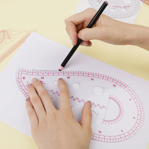 French Curved Ruler For Sewing Beginners The Ultimate Tailors Ruler shown drawing precise lines on paper