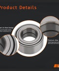 Close-up of Front Wheel Hub Bearing 510034 Replacement Fits Dodge Stealth 1991 To 1996 Hyundai Azera 2012 To Beefed Up OEM Style