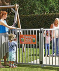 Heavy Duty Square Gate Hinges Pair With Self Closing Tension Dial Pool Fence Brackets And Pet Barriers Polymer build on outdoor fence.