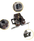 Premium 10 Pack Cabinet Latch Catches With Spring Auto Lock For Wardrobes Cupboards Drawers Durable Metal Hardware Fittings Easy Install Heavy Duty Kitchen Storage Close-up showing the spring action mechanism.