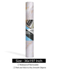36 Inch By 197 Inch Gold Marble Countertop Contact Paper Waterproof Vinyl Marble Wallpaper Roll