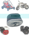 Go Kart Air Filter Cleaner Kit With KT196 Spark Plug for Coleman CK196 and Honda GX engines, shown with vehicles and engines.