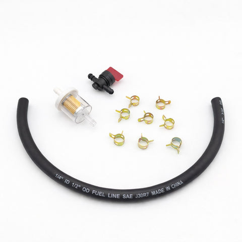Fuel Line Hose Kit With Inline Fuel Filter And Shut Off Valve For Lawn Mower And Generator Engines DIY Friendly Plug And Play