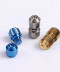 Three Sets Titanium Thumb Studs And Replacement Pocket Knife Screws In Gold Blue Silver For 535 Bugout Upgrade Durable Quick Swap Hardware