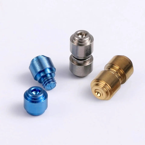 Three Sets Titanium Thumb Studs And Replacement Pocket Knife Screws In Gold Blue Silver For 535 Bugout Upgrade Durable Quick Swap Hardware