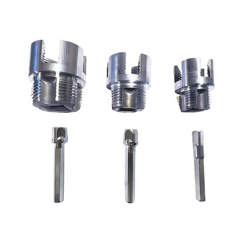 Upgrade Your Plumbing Game With This Electric Drill PVC Pipe Threader. High carbon steel dies for threading and cutting.