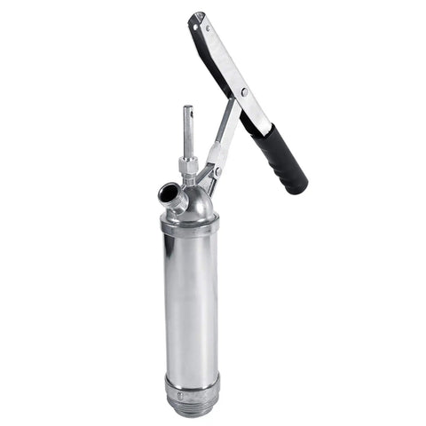Awesome Heavy Duty Hand Operated Lever Action Drum Pump For Oil Transfer With Self Adjusting Telescopic Suction Tube And Removable Nozzle Ideal For Quick Fluid Extraction From Standard Drums Made For Effortless Diesel And Oil Dispensing Tasks