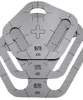 Tri Slot Cutter Stencil Kit Pro Grade 3 Piece Guide For Precise Slot Cuts 0.430 Inch Diameter Includes Laser Etched Sizes