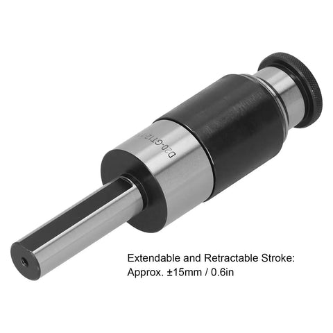 Overload Protected Collet Chuck Tapping Tool With Straight Shank And Telescopic Buffer For CNC Lathe, Two Way Floating Action