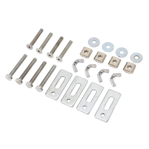 Grab These Epic Mini T Track Hold Down Clamps, A Sweet 4 Pack Packed With Durable Zinc Alloy For Your 3018 CNC Router Setup includes metal hardware.