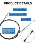 75 Inch Heavy Duty Universal Throttle Cable Kit For Predator 212cc 196cc GX160 GX200 VM22 VM24 Engines with PVC sleeve and eyelet